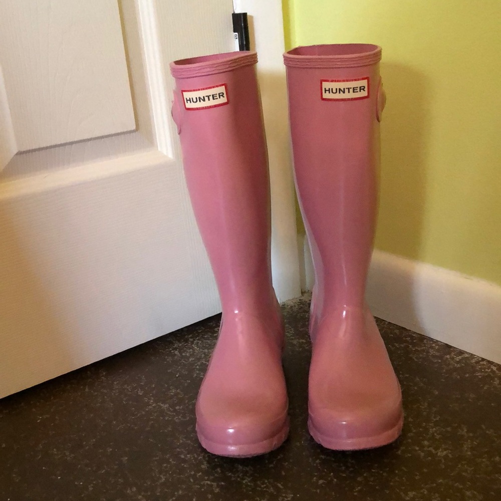 Pale Pink Hunter Rain Boots